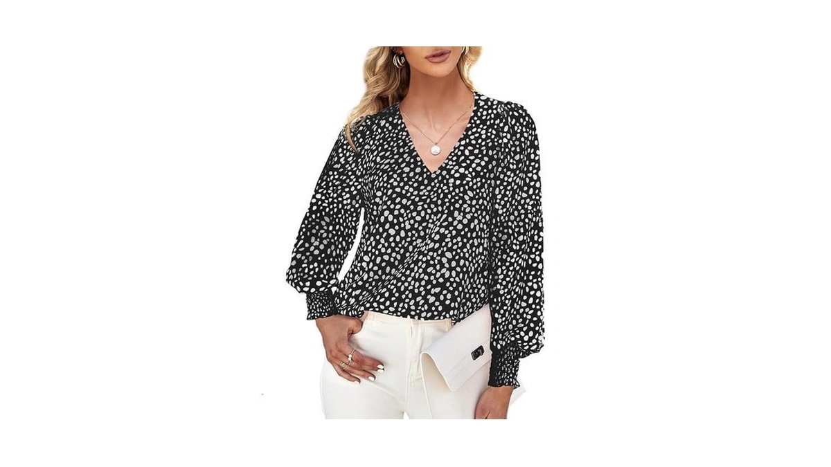 Teurkia Women S V Neck Tops Long Sleeve Floral... - Coupon