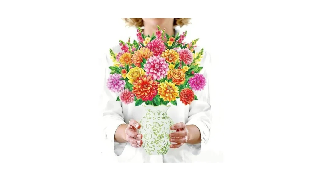 Whatsign Pop Up Mother S Day Card Colorful Dahlia... - Coupon
