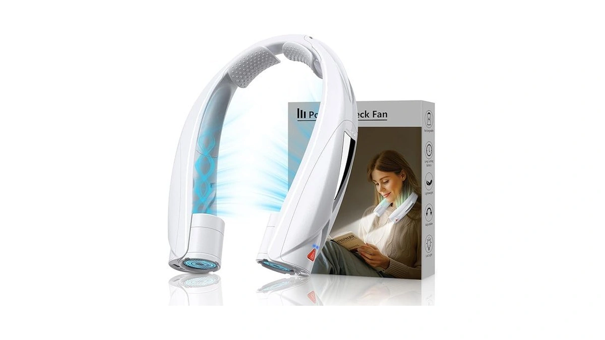 Laimiod Portable Neck Fan - With Led Book Light... - Coupon