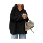 Okiwam Women S Oversized Sweaters Long Sleeve V... - Coupon