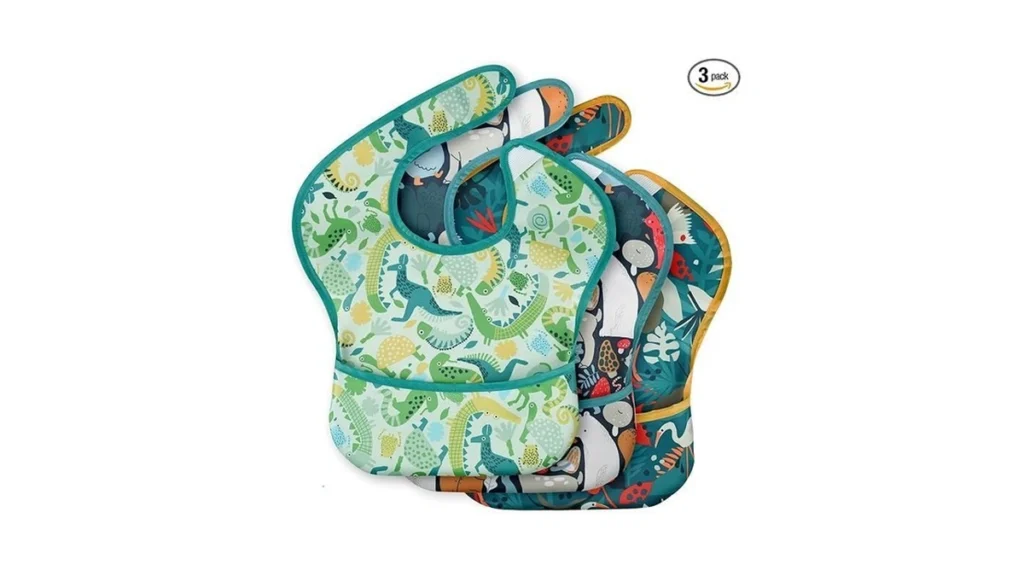 Civarua Kids 3-pack Waterproof Baby Bibs For Eating... - Coupon