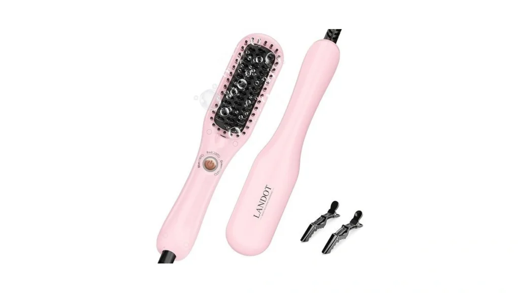 Landot Mini Hair Straightening Brush - Compact... - Coupon