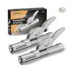 Aorrzer Grease Gun Coupler 2 Pcs Strong Lock-on... - Coupon