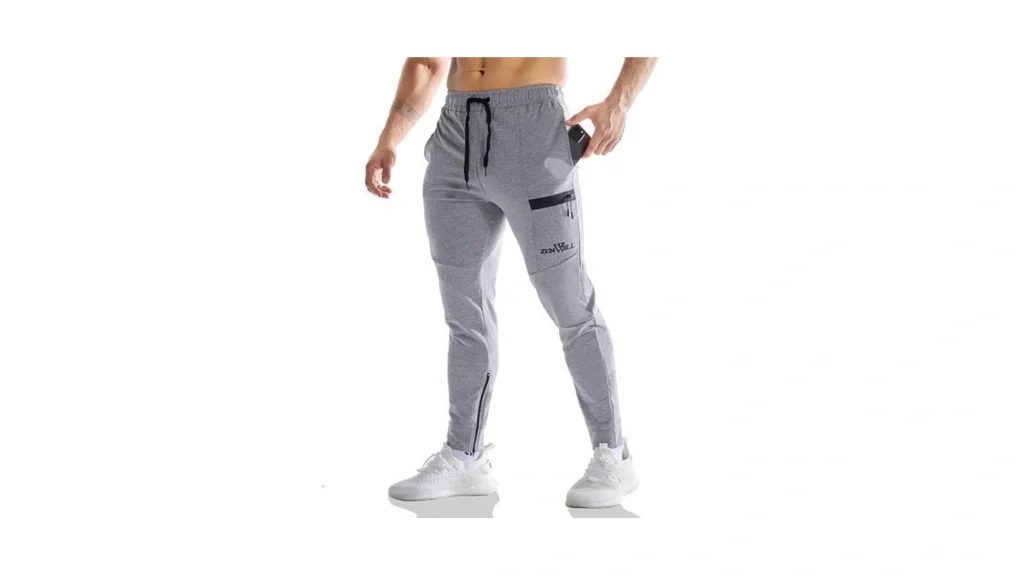 Gesaofa Mens Zipset Workout Sweatpants Open Bottom... - Coupon