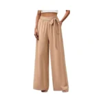 Ventrollo Women Wide Leg Pants High Waisted Belted... - Coupon