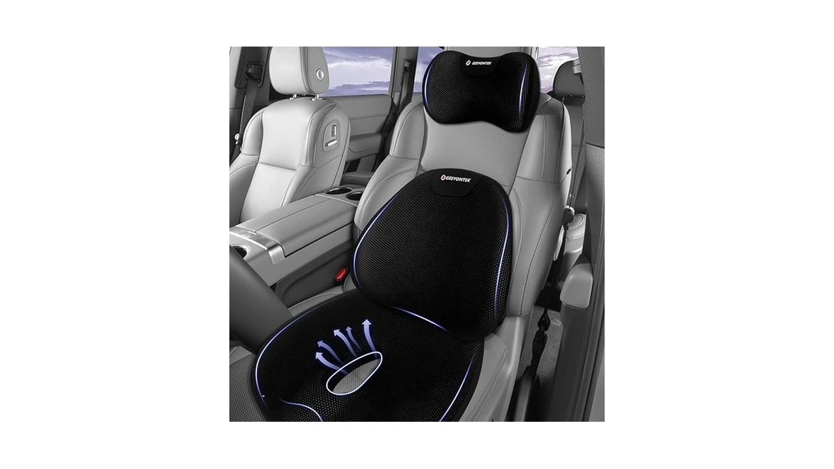 Geeyontek Car Seat Cushion And Lumbar Support... - Coupon