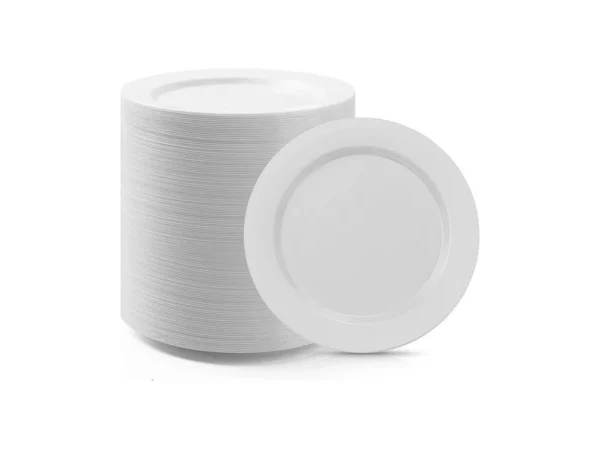 Bestluck 100pcs White Plastic Dessert Plates 7inch... - Coupon