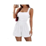 Lookboho Women Rompers Summer Casual Square Neck... - Coupon