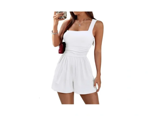 Lookboho Women Rompers Summer Casual Square Neck… – Coupon