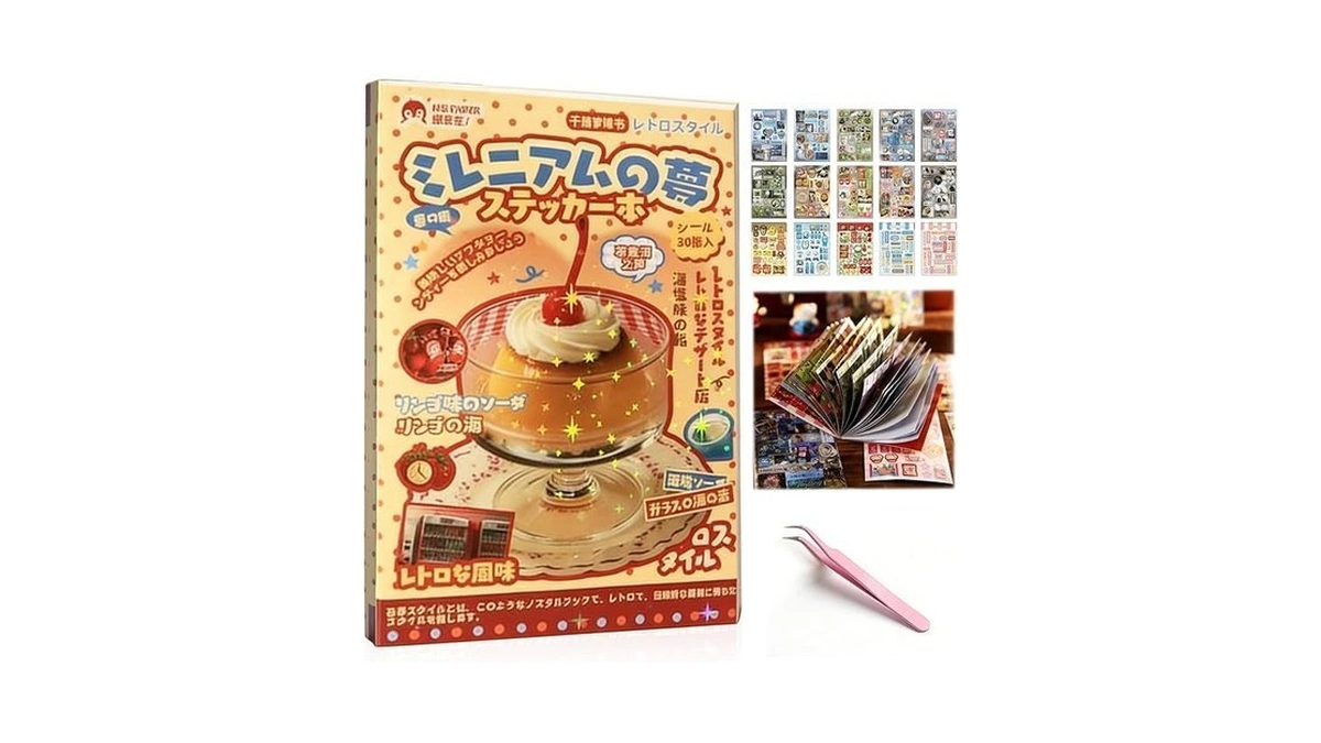Cute Japanese Sticker Book For Adults 30 Sheets... - Coupon