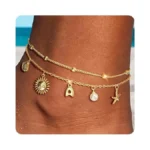 Jiaoge Gold Anklets For Women Waterproof - Gold... - Coupon