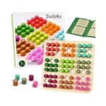 Gakico Wooden Sudoku Board Game Math Brain Teaser... - Coupon