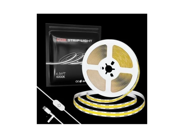 Ctrlcv Cob Usb-c 5v Led Light Strip White Light 6... - Coupon