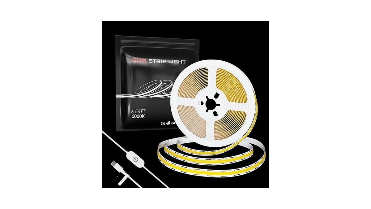 Ctrlcv Cob Usb-c 5v Led Light Strip White Light 6... - Coupon