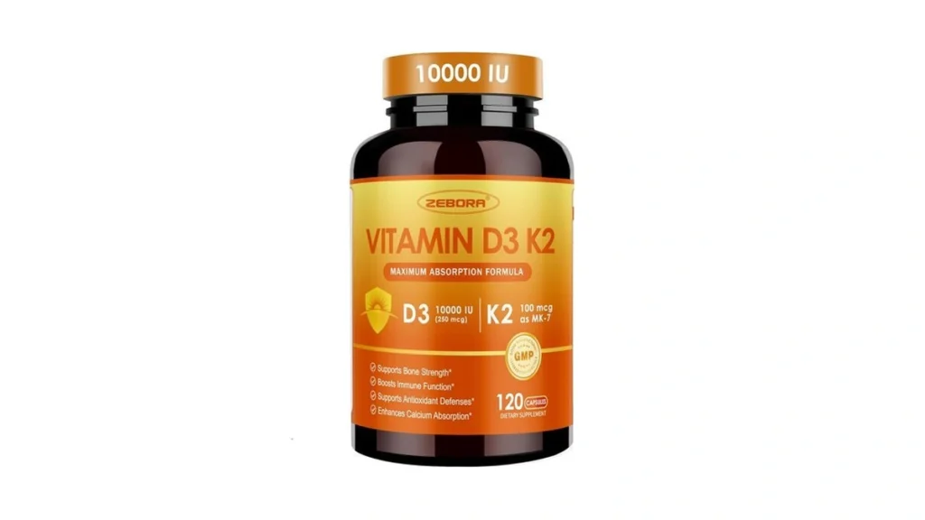Zebora Vitamin D3 K2 - Maximum Strength 10000iu D3... - Coupon