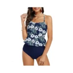 Ferbia Women High Waisted Tankini Swimsuit Two... - Coupon