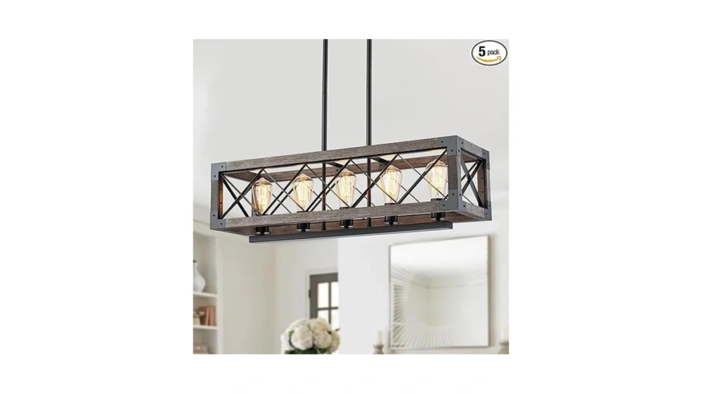 Lingkai Kitchen Island Lighting 32 Inch 5 Light... - Coupon