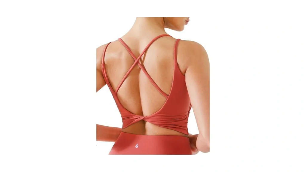 Brxl Womens Twist Back Sports Bra Longline Buttery... - Coupon