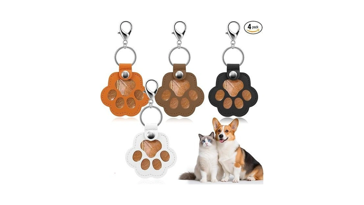 Mity Rain 4pcs Keychain For Pet Lovers - Dog Hair... - Coupon
