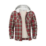 Rdruko Men S Flannel Plaid Shirt Jacket With Hood... - Coupon