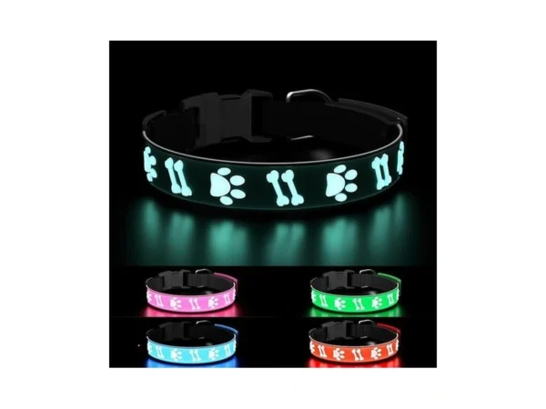 Topoto Dog Collar Light 3d Design Light Up Dog... - Coupon