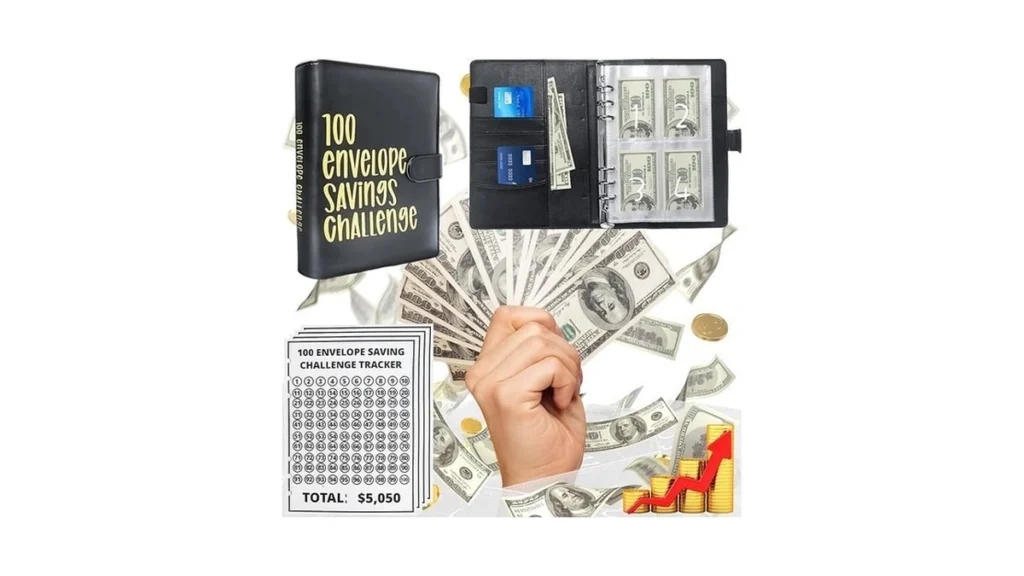 100 Envelopes Money Saving Challenge Binder Budget... - Coupon