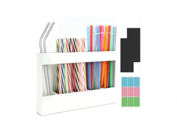 Seaflash Acrylic Straw Holder Straw Organizer... - Coupon