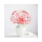 Bnoiiok Artificial Flowers 25pcs Real Looking Blush... - Coupon