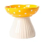 Xjyylx Elevated Mushroom Cat Bowls Ceramic Raised... - Coupon