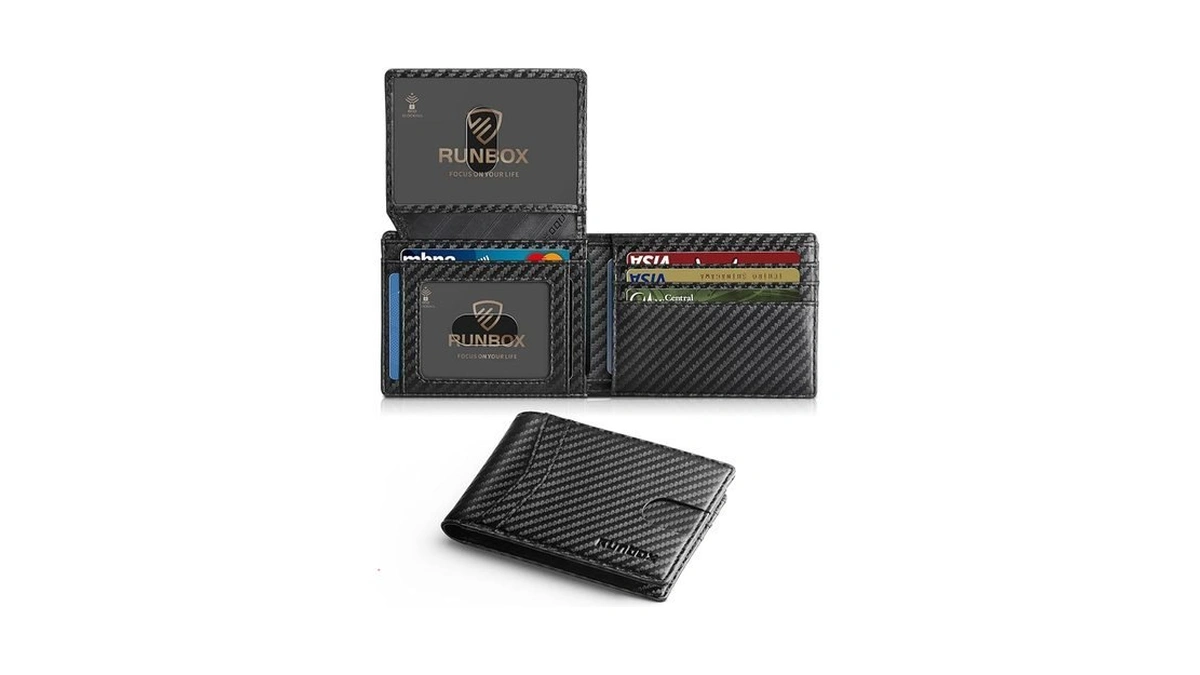 Runbox Wallet For Men - Slim Rfid Leather Bifold 2... - Coupon