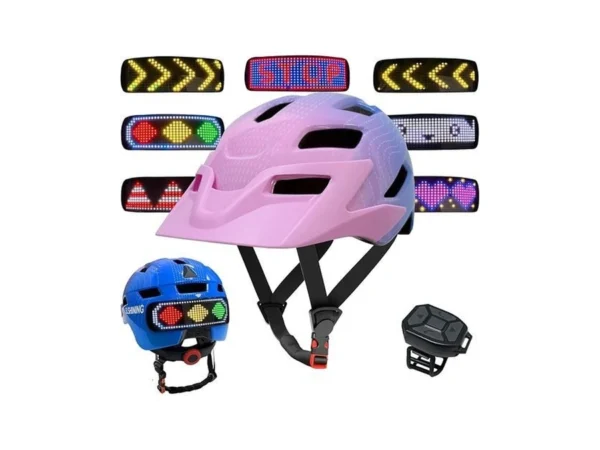 Moyaca Kids Bike Helmet With Led Lights Remote... - Coupon