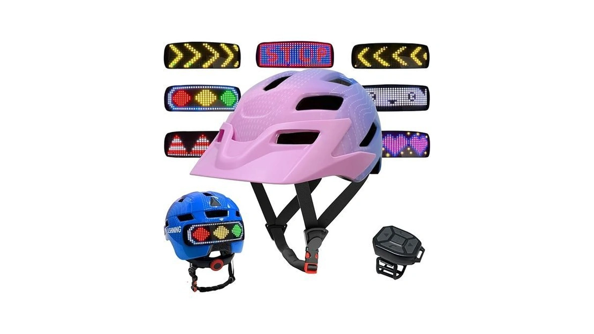 Moyaca Kids Bike Helmet With Led Lights Remote... - Coupon