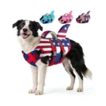 Dogcheer Dog Life Jacket Shark Neoprene Harness Dog... - Coupon