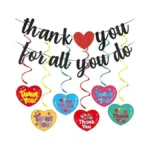 Black Thank You For All You Do Banner Thank You We... - Coupon