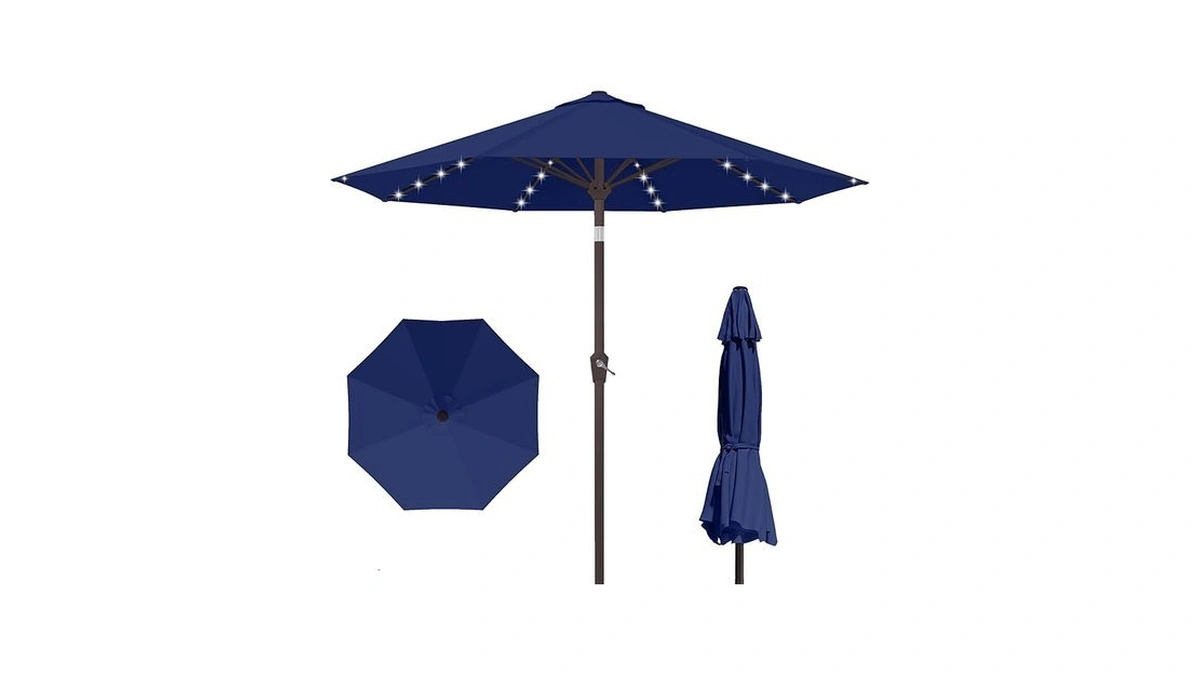 Kingdura 10ft Outdoor Patio Umbrella With Solar... - Coupon