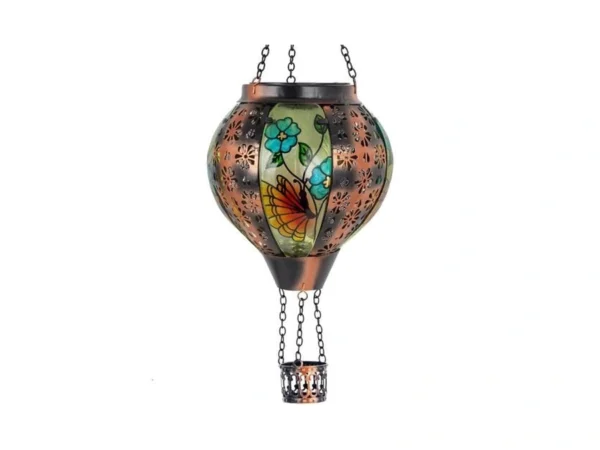 Butterfly Solar Hot Air Balloon Lantern With Flame... - Coupon
