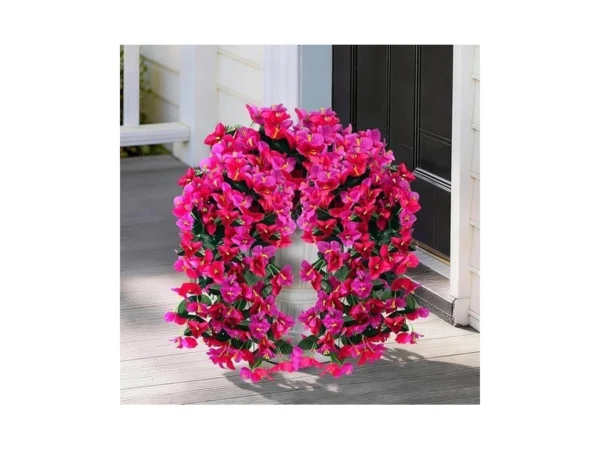 Yibukiy Artificial Bougainvillea Hanging Flowers... - Coupon
