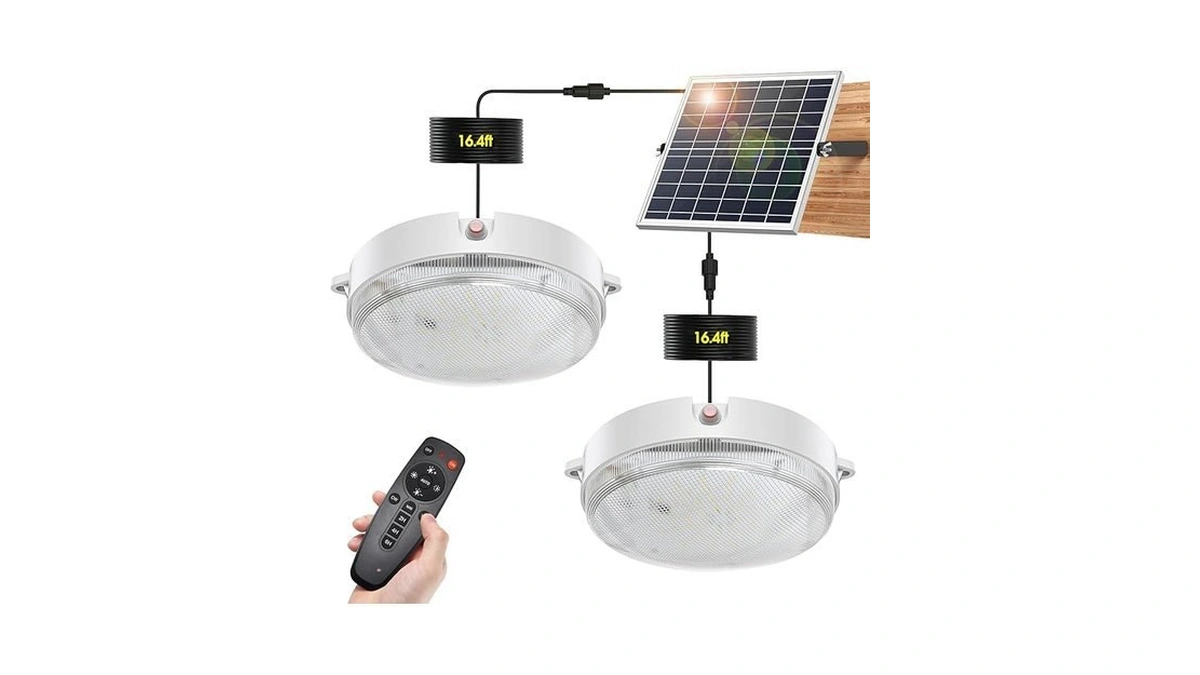 Malitupy Solar Shed Lights Indoor Outdoor 2 Pack... - Coupon