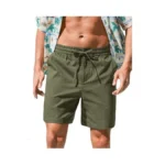 Rqp Mens Cotton Linen Shorts Casual Drawstring... - Coupon