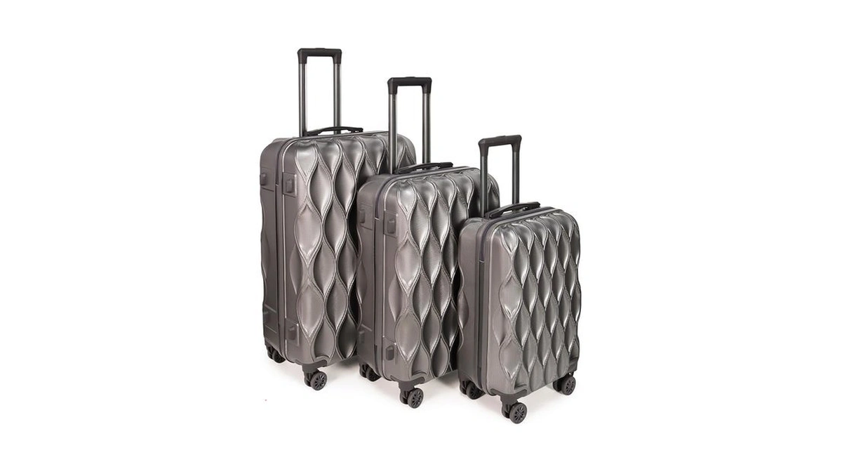 Ombry 3 Piece Luggage Set Hard Shell Luggage... - Coupon