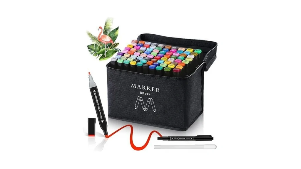Adamstar Alcohol Markers 80 Colors Dual Tip Art... - Coupon
