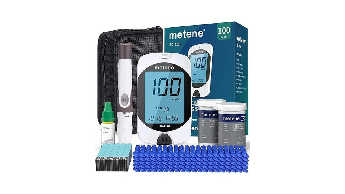 Metene Td-4116 Blood Glucose Monitor Kit 100... - Coupon