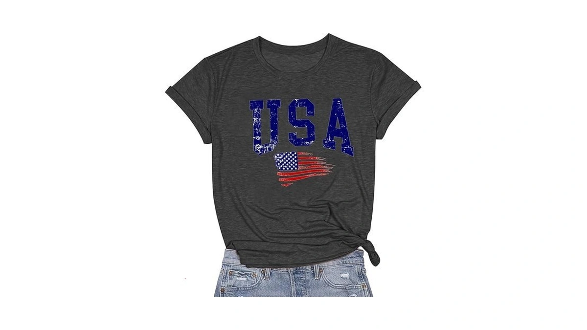 4th Of July Shirt For Women American Flag Shirts... - Coupon