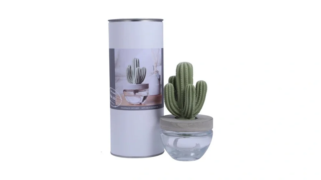 Pretty Valley Home Reed Diffuser Set Ceramic Cactus... - Coupon