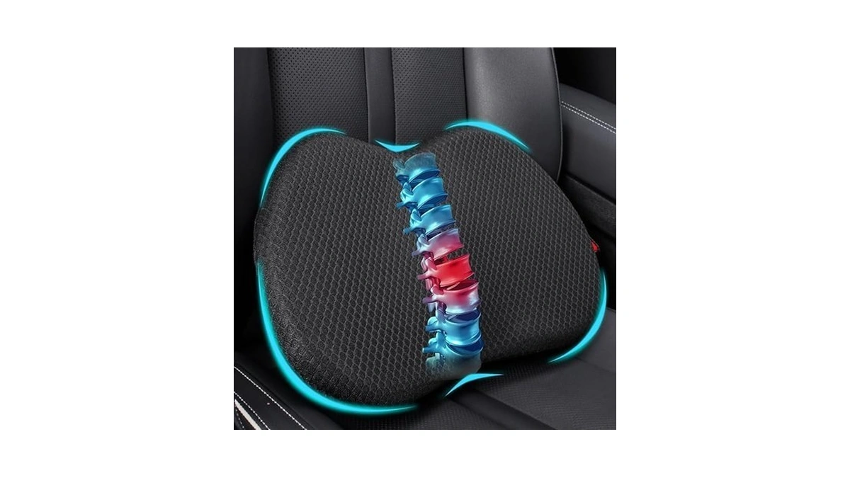 Wedge Car Seat Cushion Memory Foam Car Truck Coccyx... - Coupon