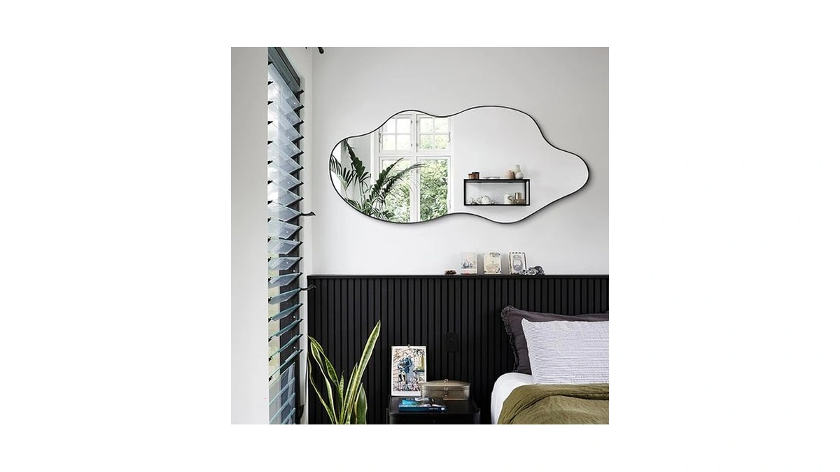 Daoyijiaju Irregular Wall Mirror 47 2 X21 6... - Coupon