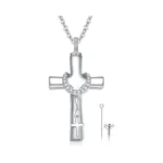 Tughra Cross Ashes Necklace Cremation Jewelry For... - Coupon