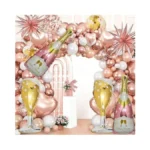 91 Pcs Rose Gold Balloons Huge Explosion Star... - Coupon