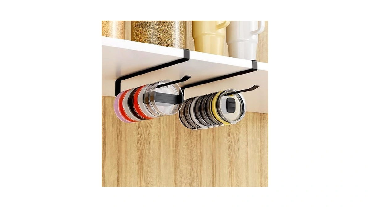 Quehun 2 Pcs Tumbler Lid Organizers Ample Lid... - Coupon
