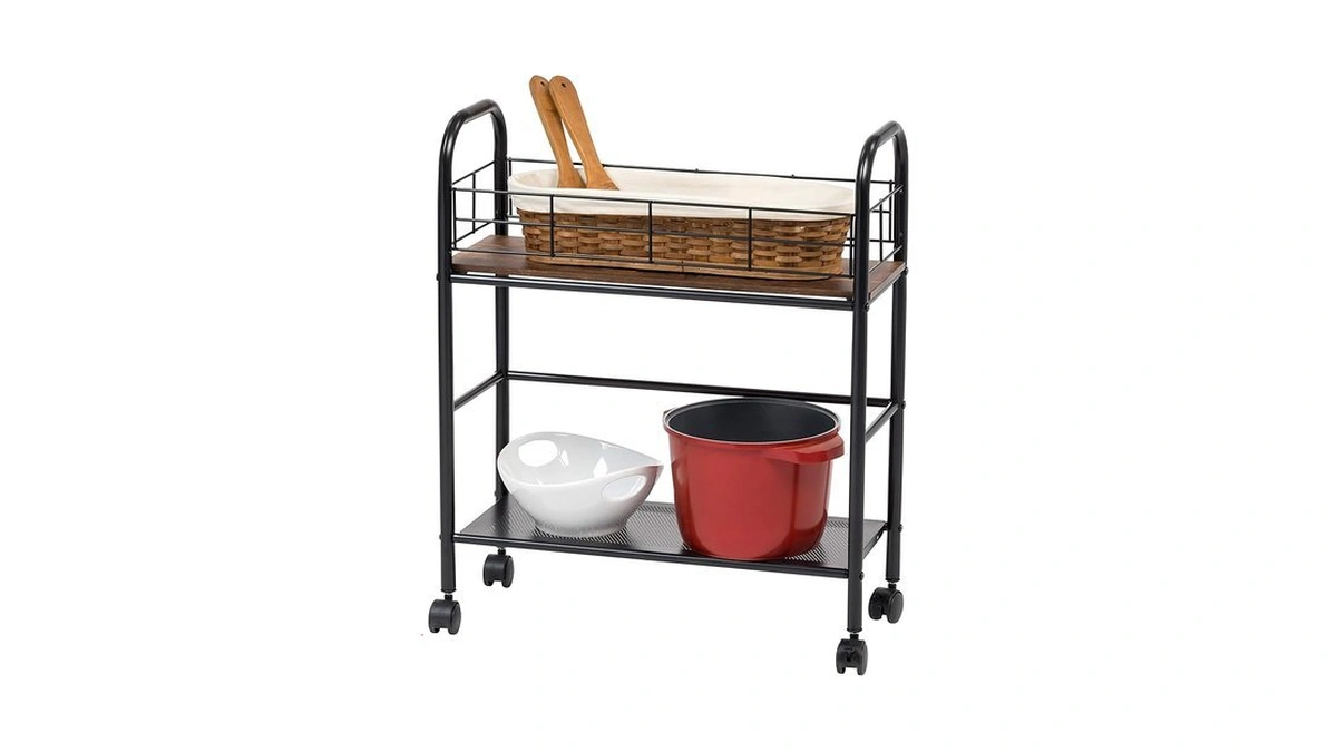 Iris Usa 2-tier Kitchen Storage Rolling Cart With... - Coupon